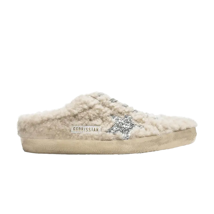 Кроссовки Golden Goose Wmns Super Star Sabot, Natural White Silver