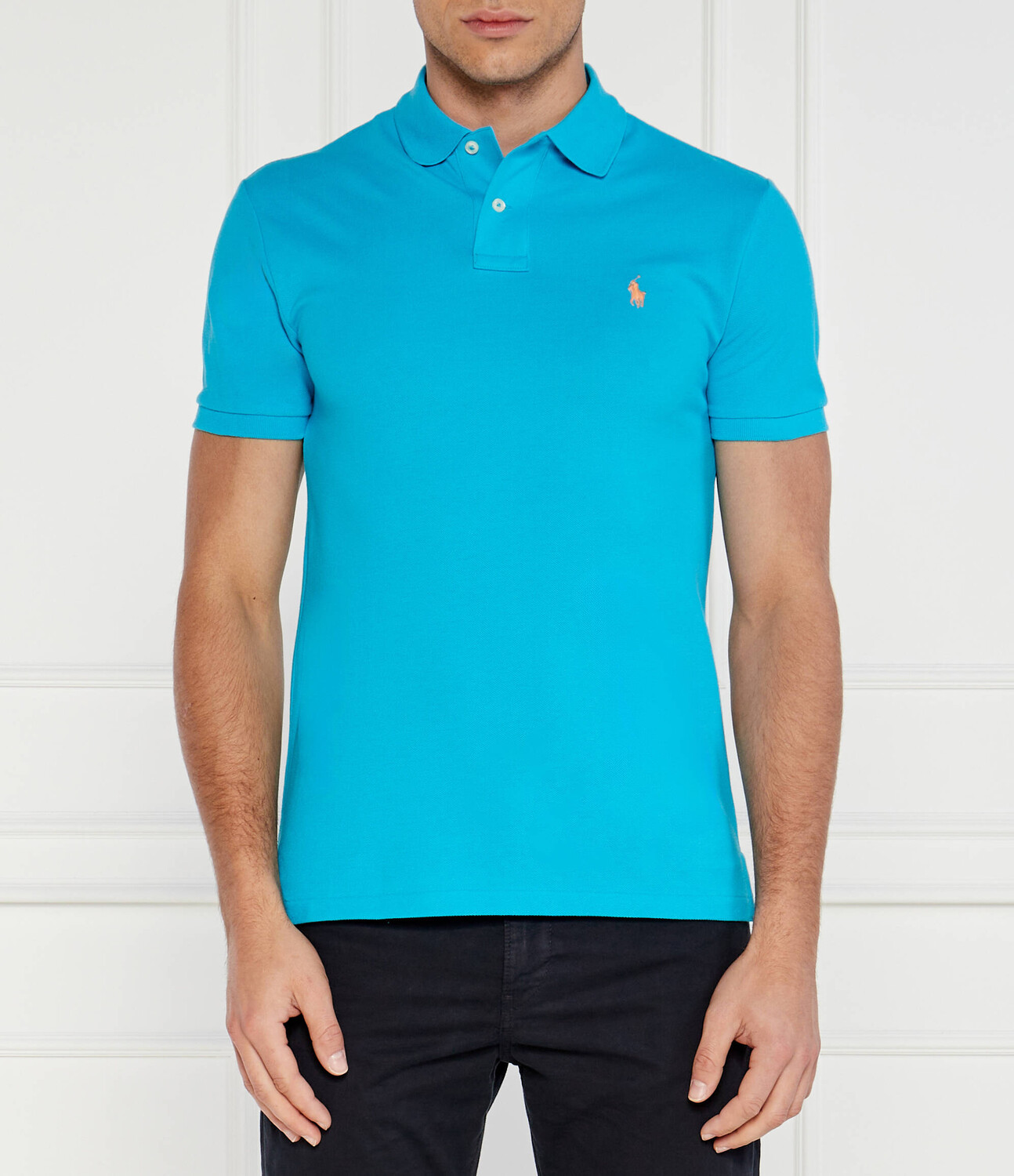 

Поло POLO RALPH LAUREN Slim Fit, синий
