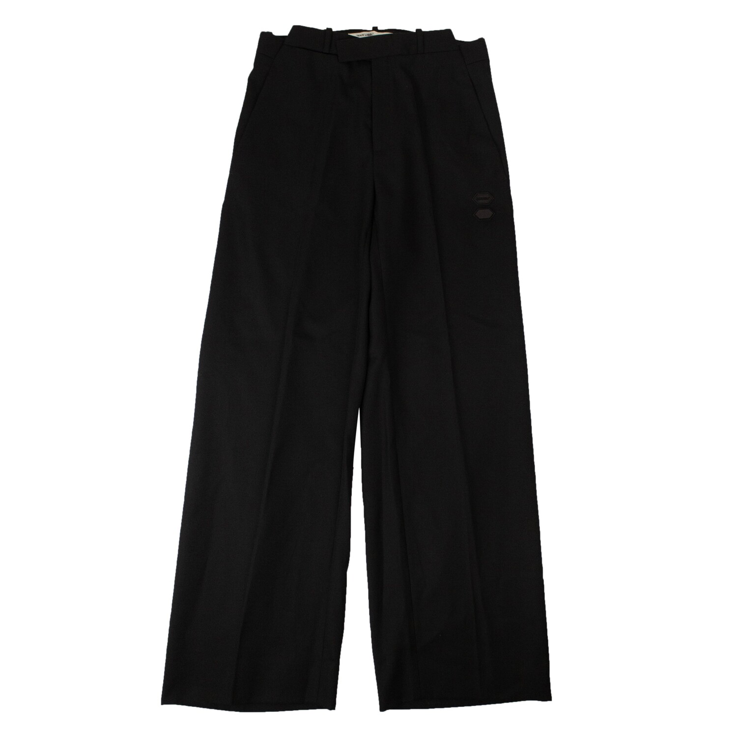 

Черные широкие брюки Off-White, черный