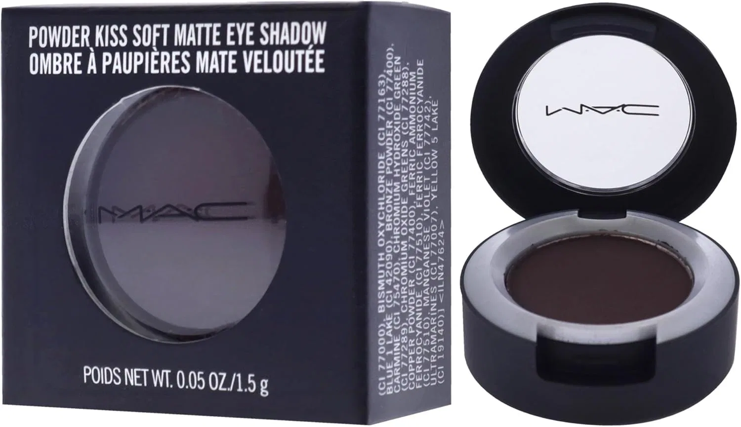 Тени для век Mac Powder Kiss Eyeshadow Give A Glam, 1.5 г, коричневый — фото 4