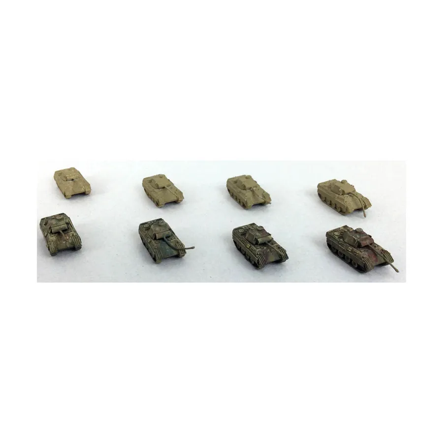 

Коллекция Panther G с боковыми юбками №1, WWII Micro Armour - Germany - Loose Miniatures (1:285)