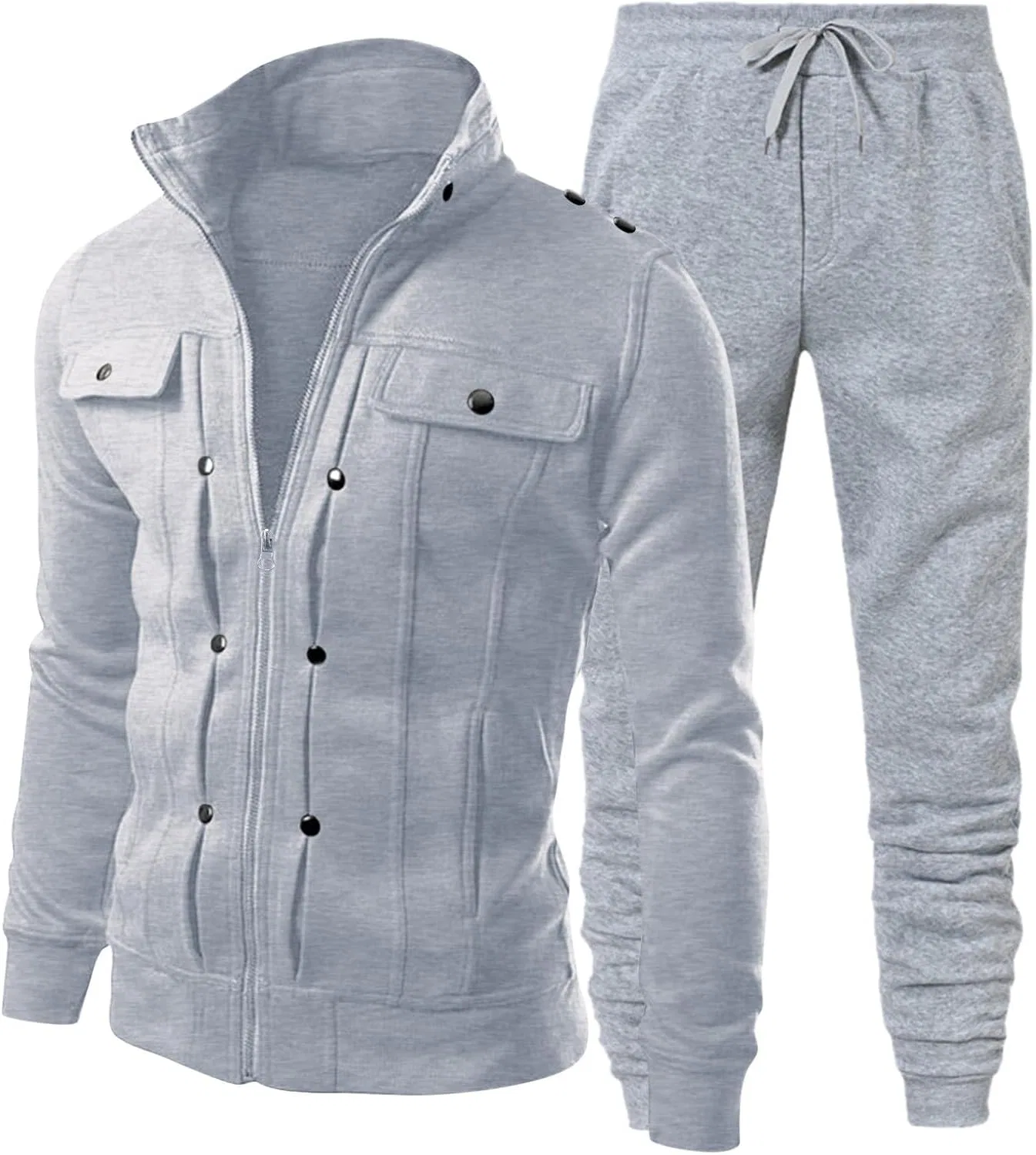 Спортивный костюм из флиса, мужской, Light Gray
