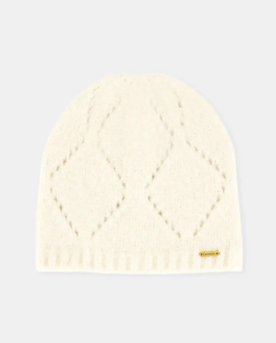 

Шапка с рисунком и отверстиями Tintoretto, экрю