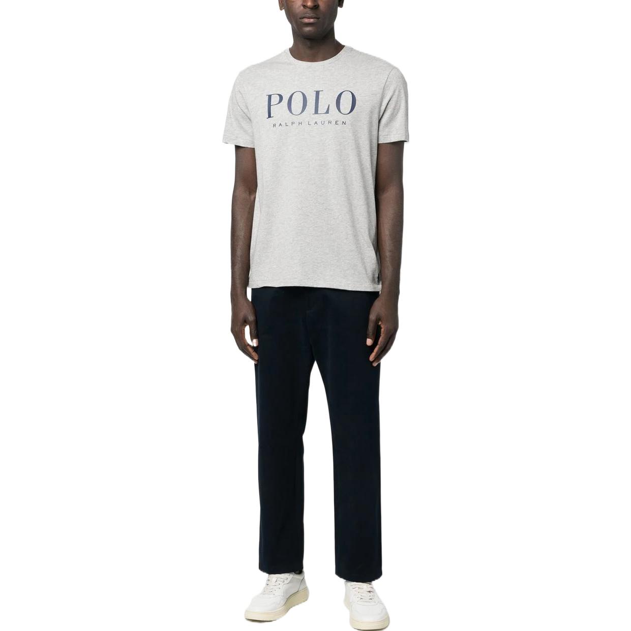 Футболка с принтом логотипа Polo Ralph Lauren, темно-серый — фото 3