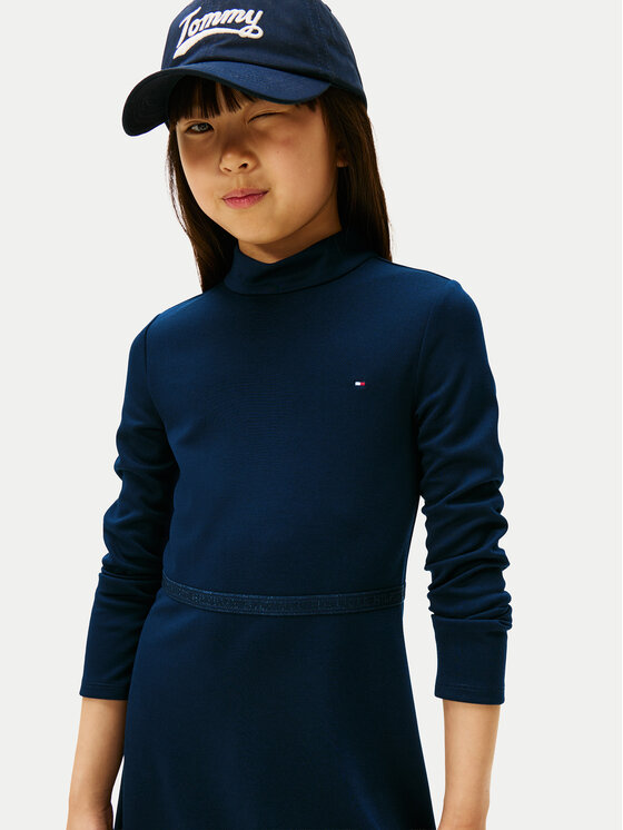 Повседневное платье regular fit Essential Skater KG0KG08790 D Tommy Hilfiger, синий — фото 3