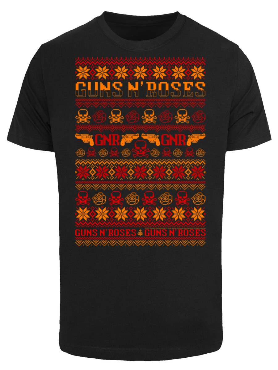 

Рубашка F4NT4STIC Guns And Roses Christmas, черный