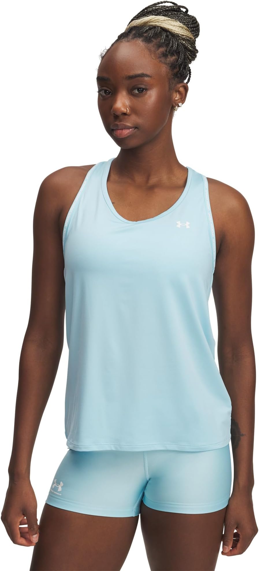 

Топ Under Armour Tech Knockout Tank Top, цвет Stream/White