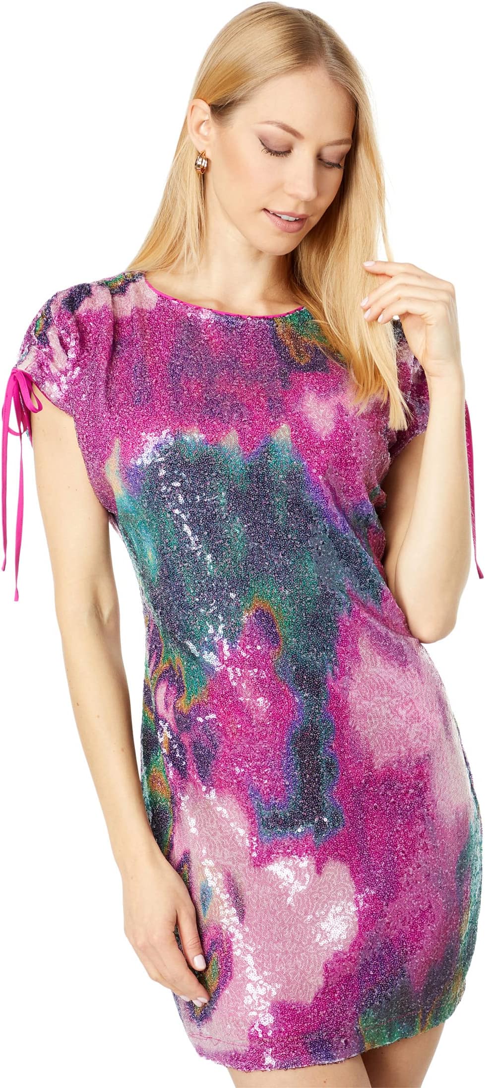 

Платье ONE33 Social Shirred Shoulder Dress, цвет Fuchsia Multi