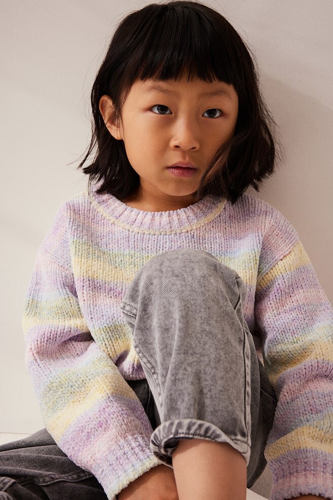 

Свитер из синели H&M, фиолетовый