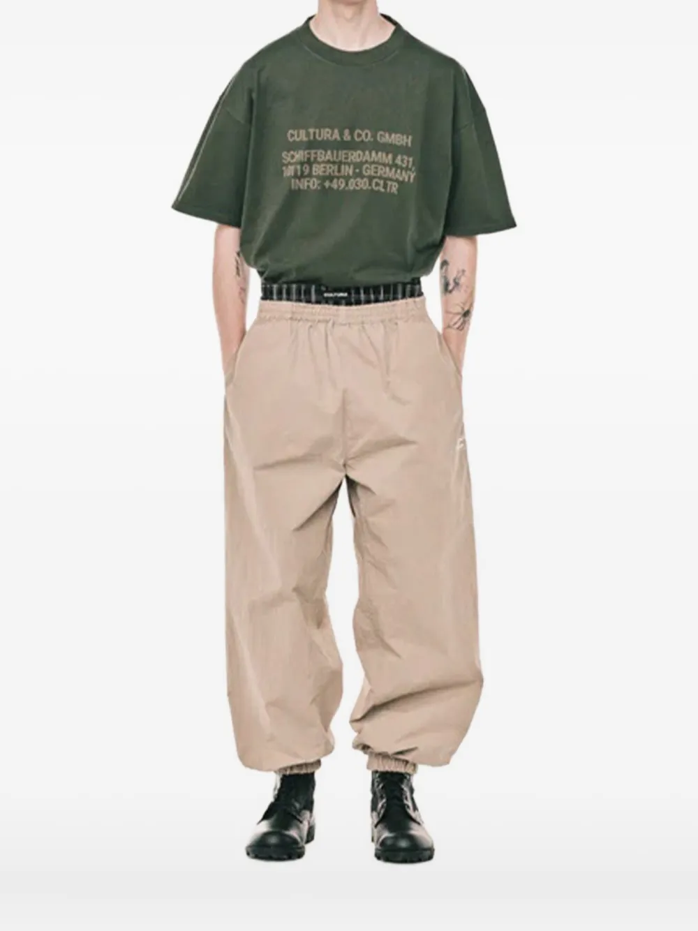 

Футболка с круглым вырезом Cultura, зеленый