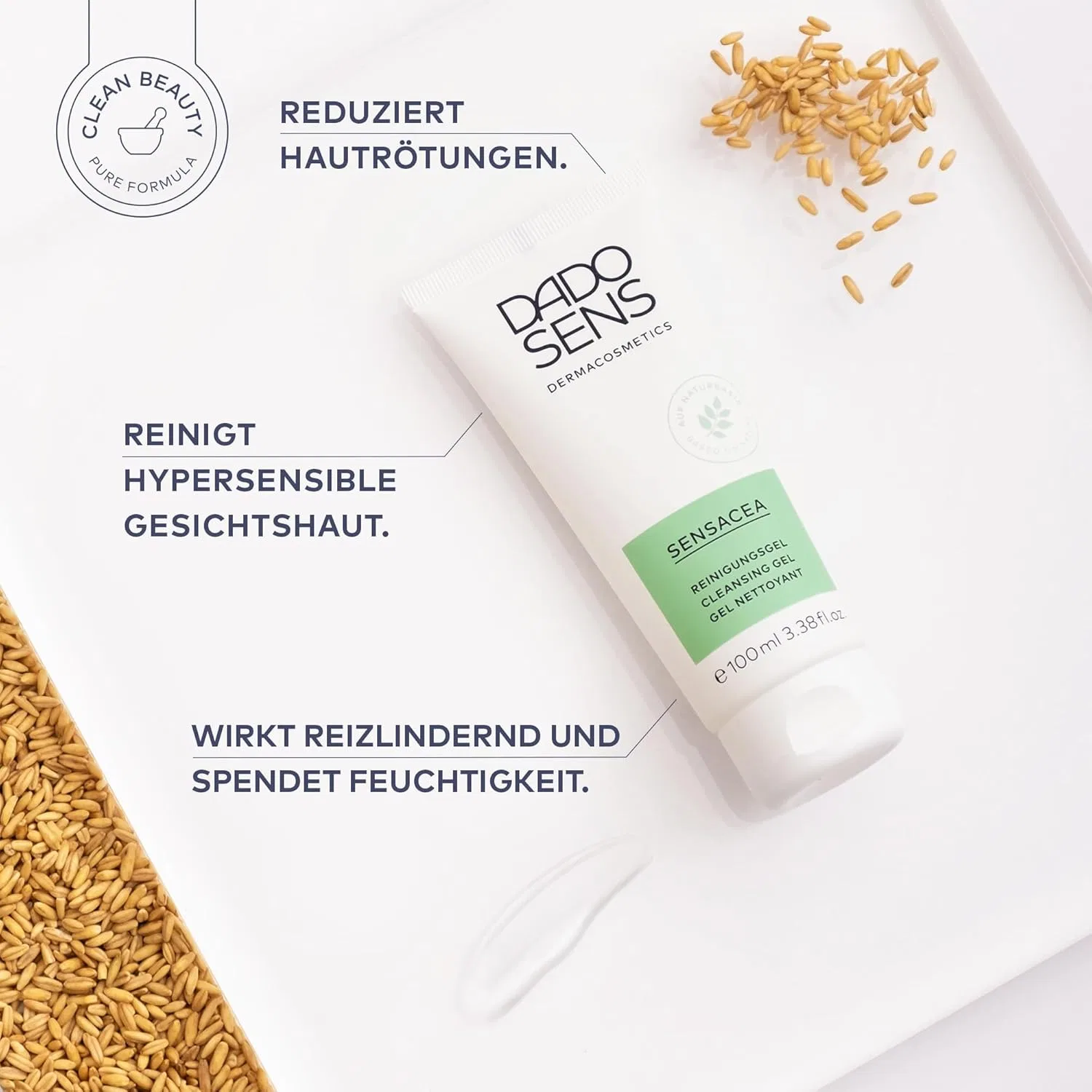 Гель для умывания Dado Sens — Очищающий гель SENSACEA от Naturkosmetik, 100 мл — фото 4
