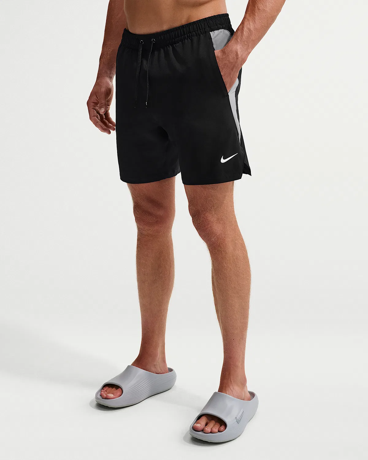 Мужские плавки Nike Swim Contend Essential 7" с подкладкой, Black — фото 2