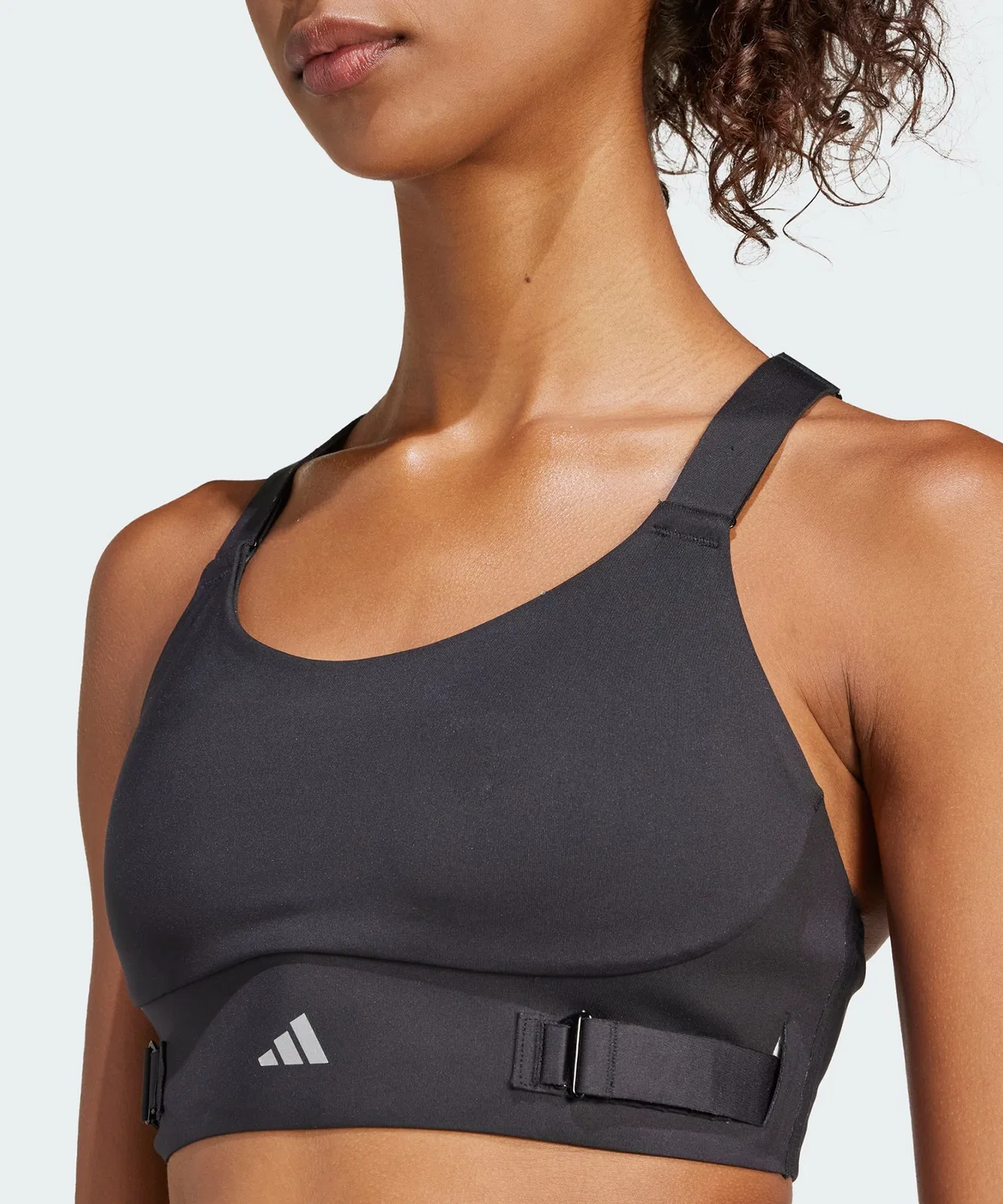 Спортс-бра FastImpact с высокой поддержкой adidas, черный — фото 3