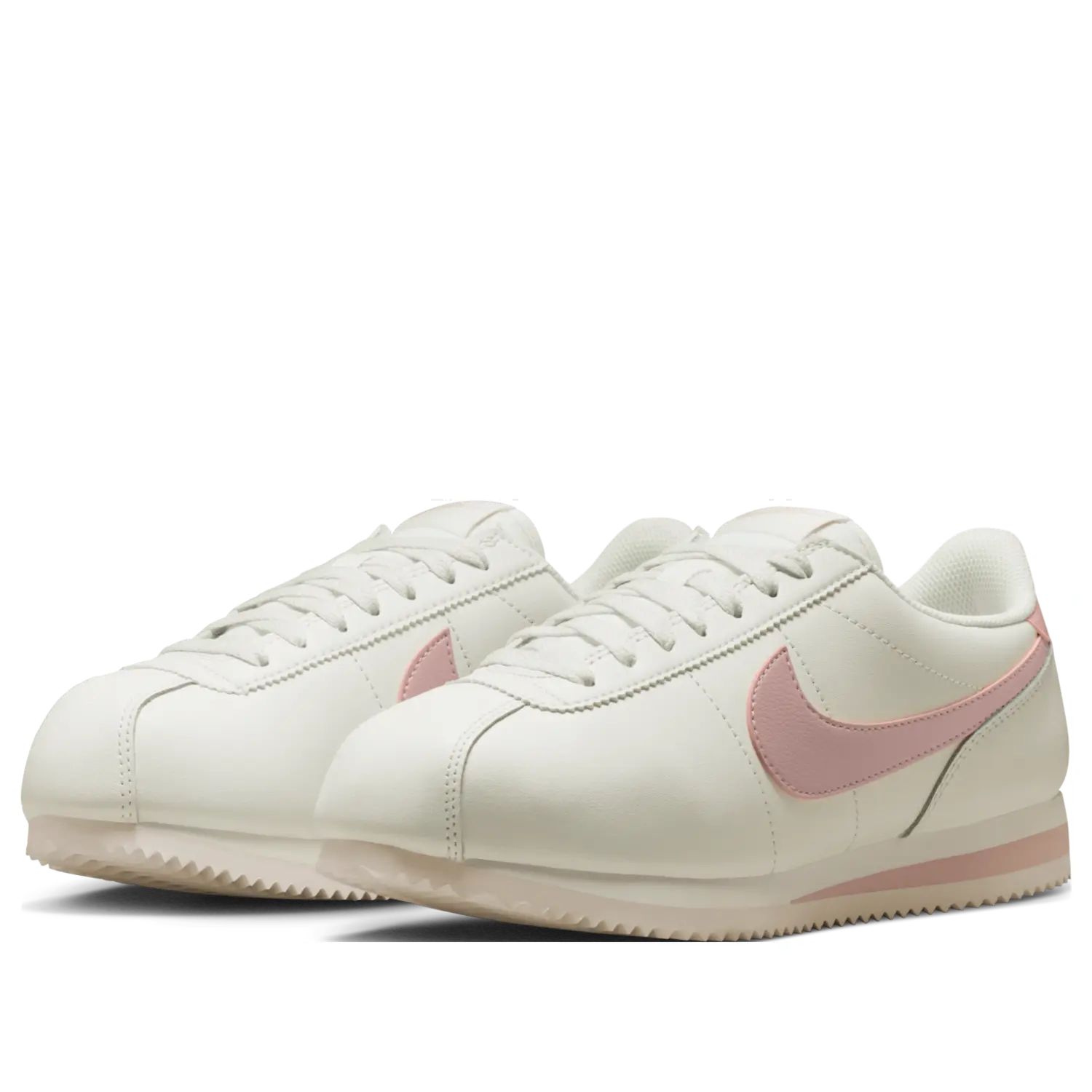 Кроссовки (WMNS) Nike Cortez Leather 'Sail Dark Pink' — фото 4