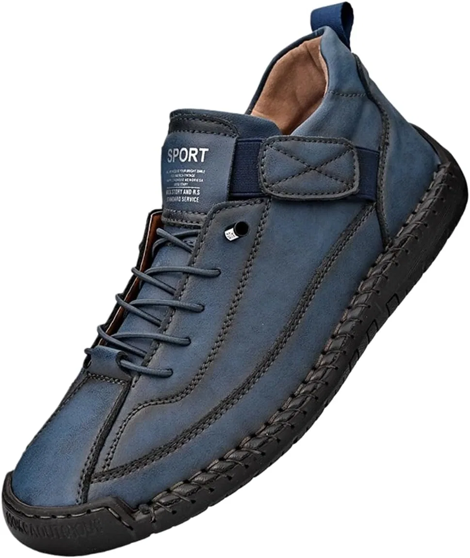 Лоферы кожаные Chukka Boots, синие