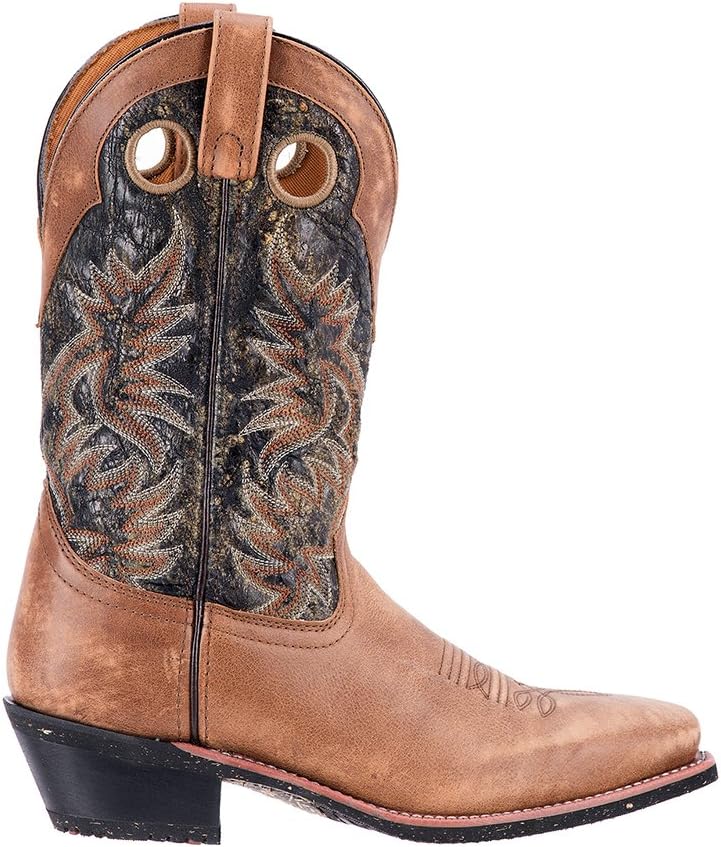 Мужские ковбойские сапоги Laredo 68358 Stillwater Tan Black с квадратным носком