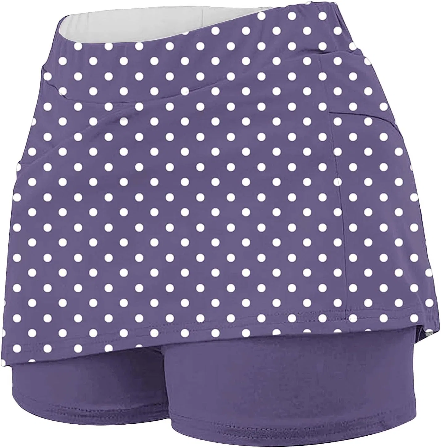 Спортивная юбка-шорты Active Skort, легкая стрейчевая, бренд Generic, цвет Purple — фото 4