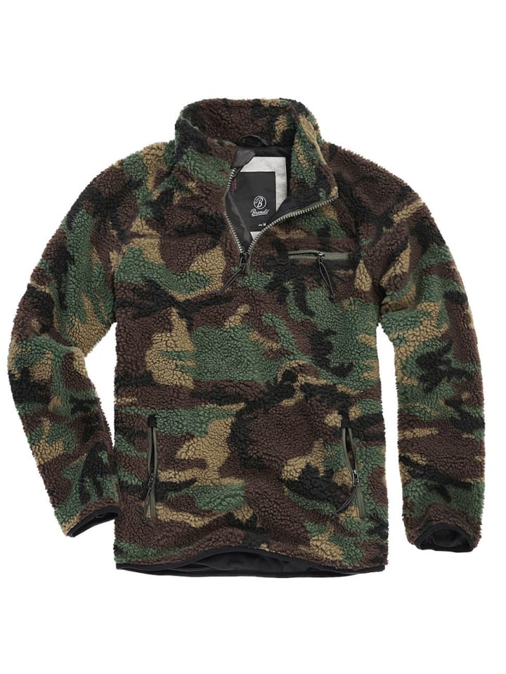 

Флисовая куртка/флисовый свитер Teddy Fleece Troyer в камуфляжной расцветке Brandit