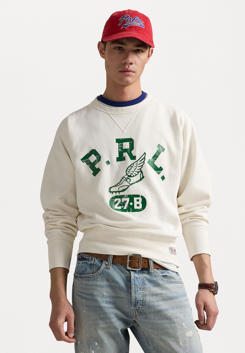 

Толстовка VINTAGE FIT LOGO SWEATSHIRT Polo Ralph Lauren, молочный