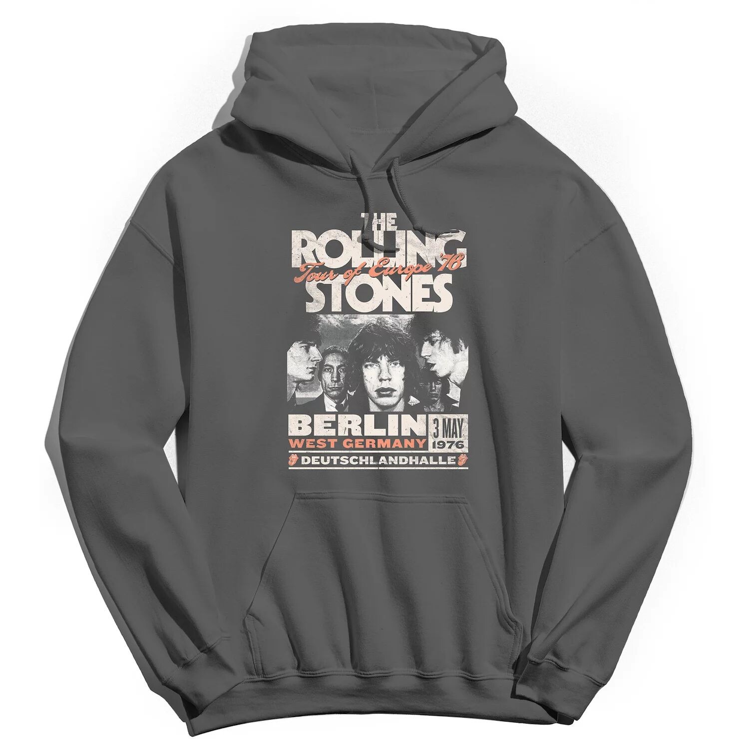 

Мужская толстовка с капюшоном Rolling Stones Europe 76 Licensed Character