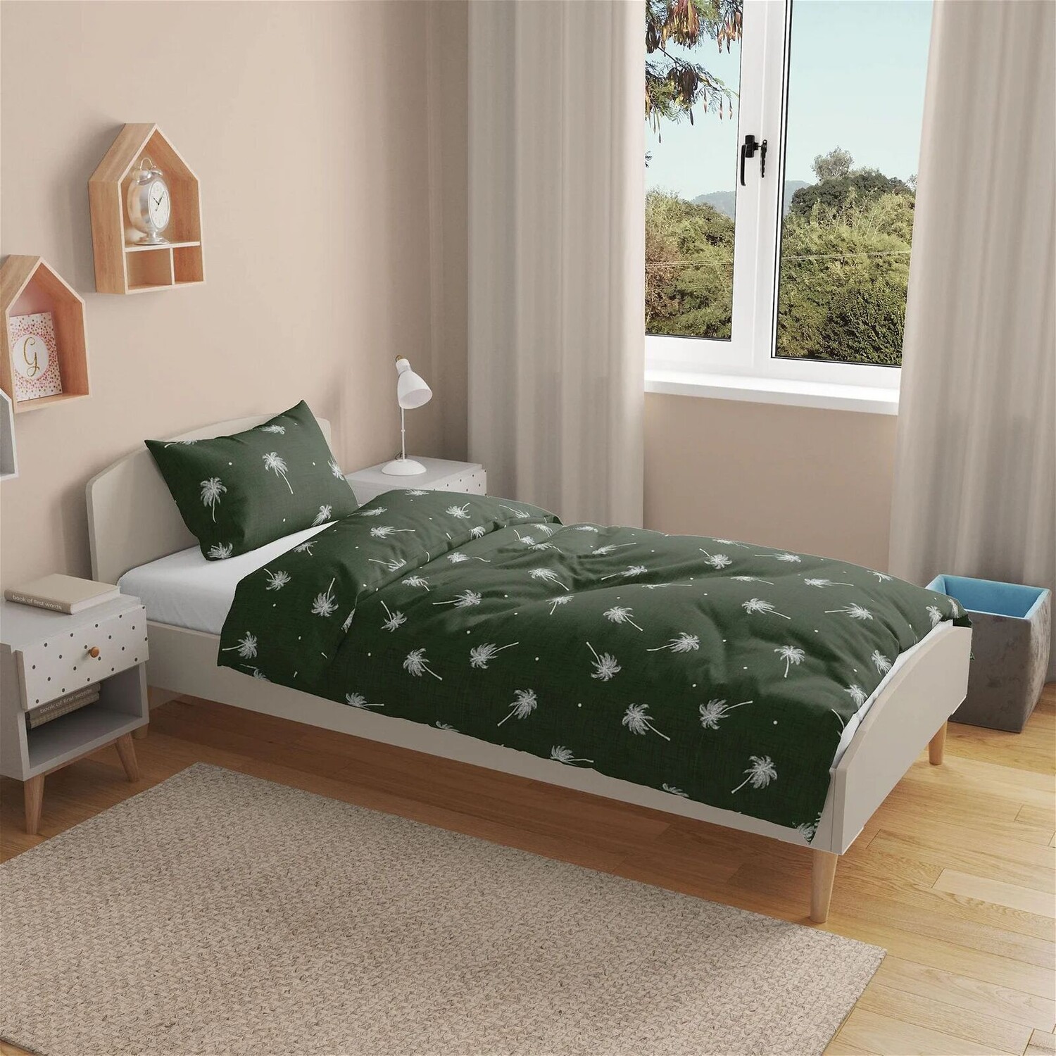 

Комплект пододеяльников Evideoa Soft Palm - Зеленый Evidea