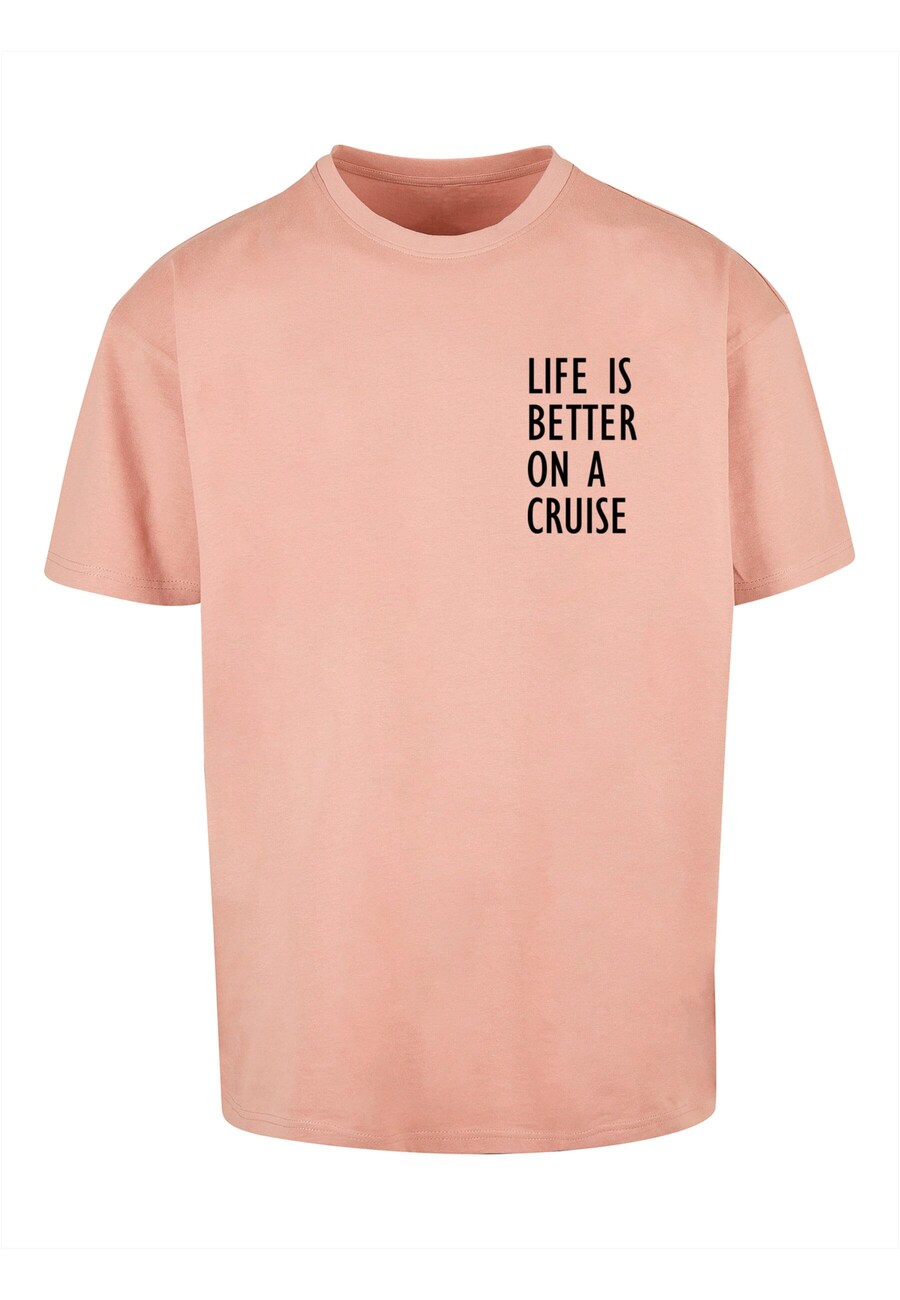 

Футболка Merchcode LIFE IS BETTER, цвет Pastel Orange