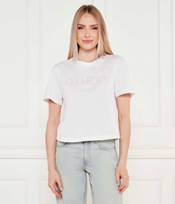 

Футболка клематис Cropped fit Guess Active, белый