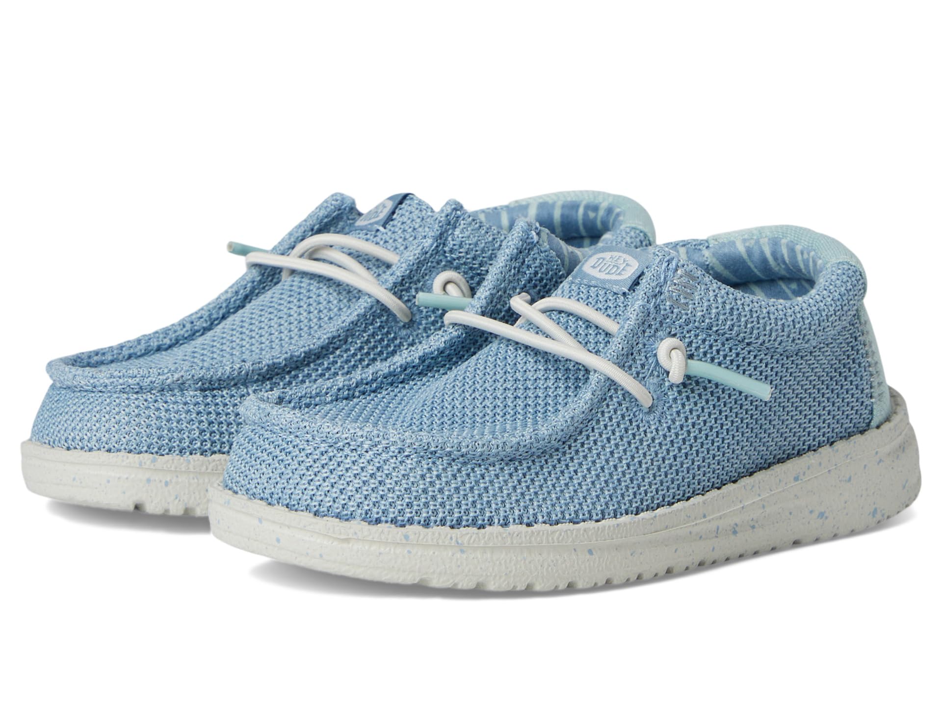 

Кроссовки Hey Dude Kids Wally Stretch Sox, цвет Cloud Blue/Dawn Blue