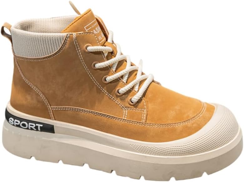 

Модные мужские спортивные кроссовки Clolinde с высоким верхом, желтый