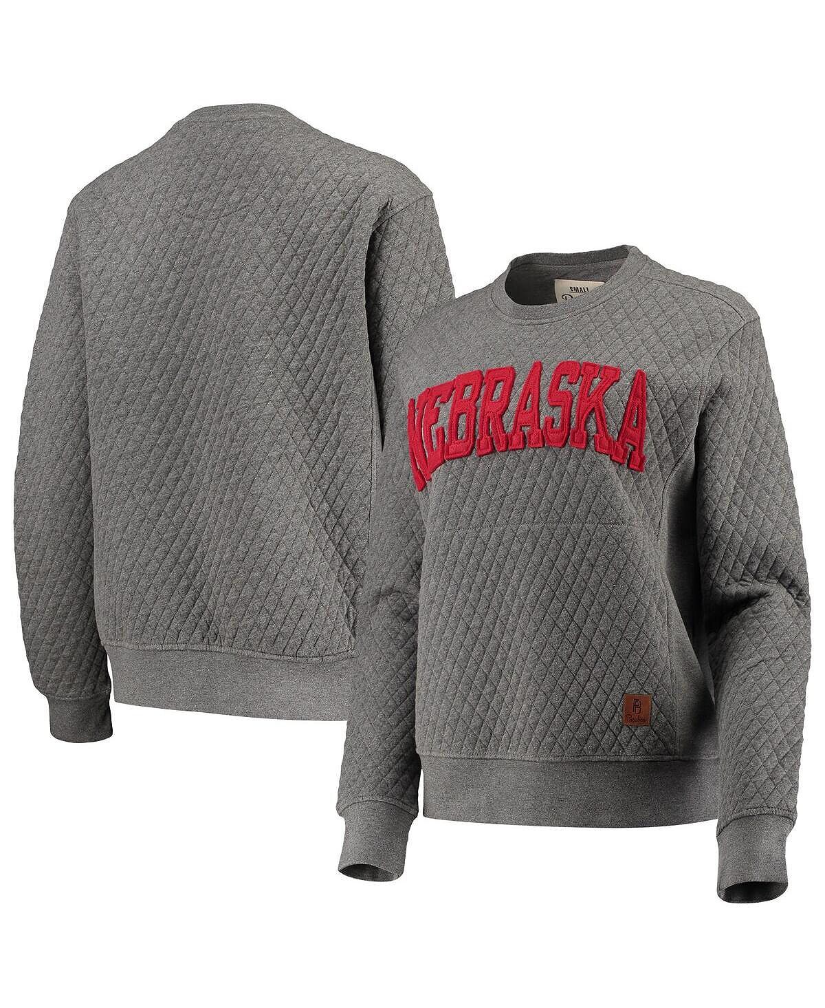 

Женский стеганый свитшот с круглым вырезом серого цвета Nebraska Huskers с аппликацией из лося Pressbox, Серый, Женский стеганый свитшот с круглым вырезом серого цвета Nebraska Huskers с аппликацией из лося Pressbox