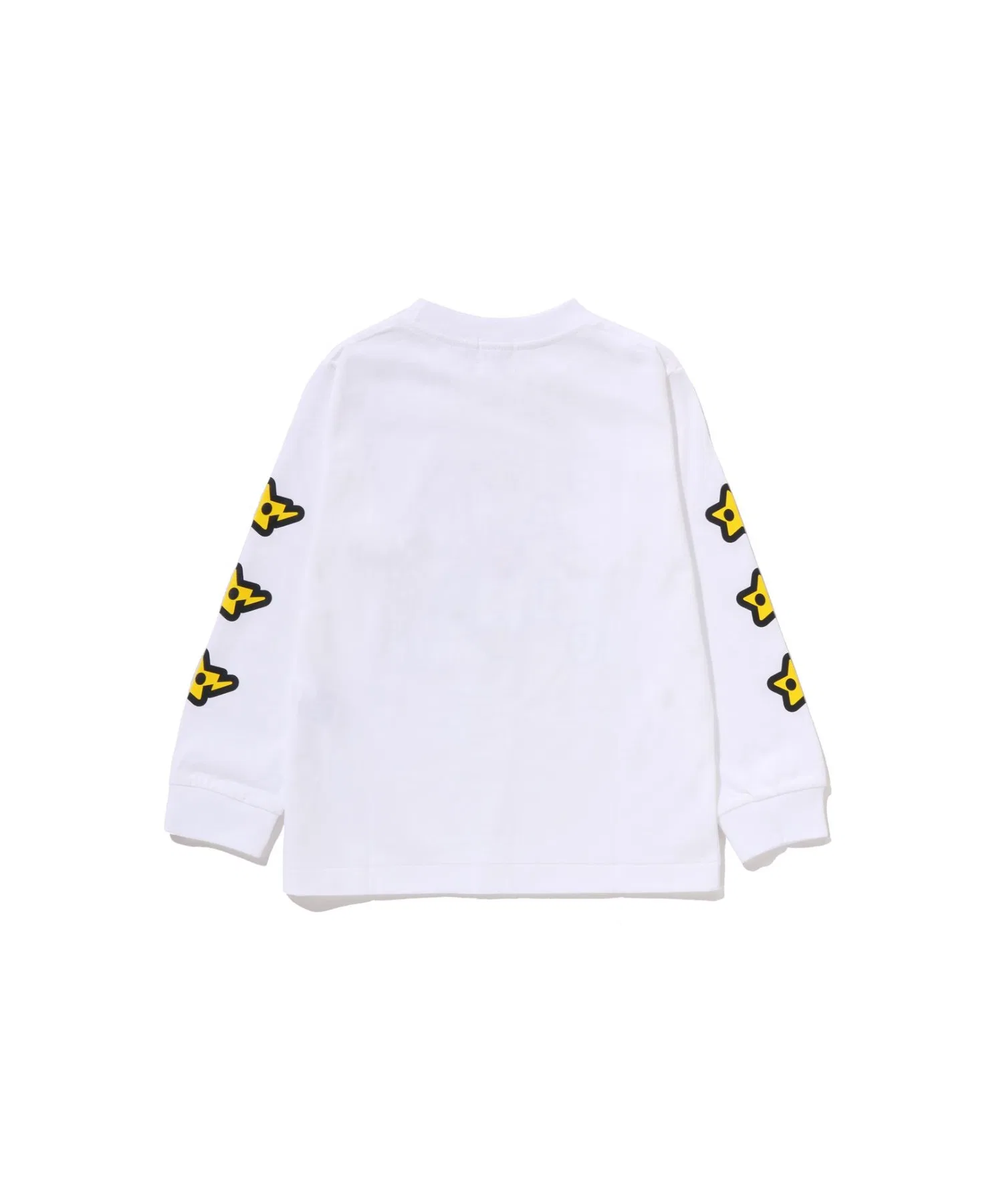 Детская футболка с длинными рукавами A BATHING APE MILOGRAM STA белая — фото 2