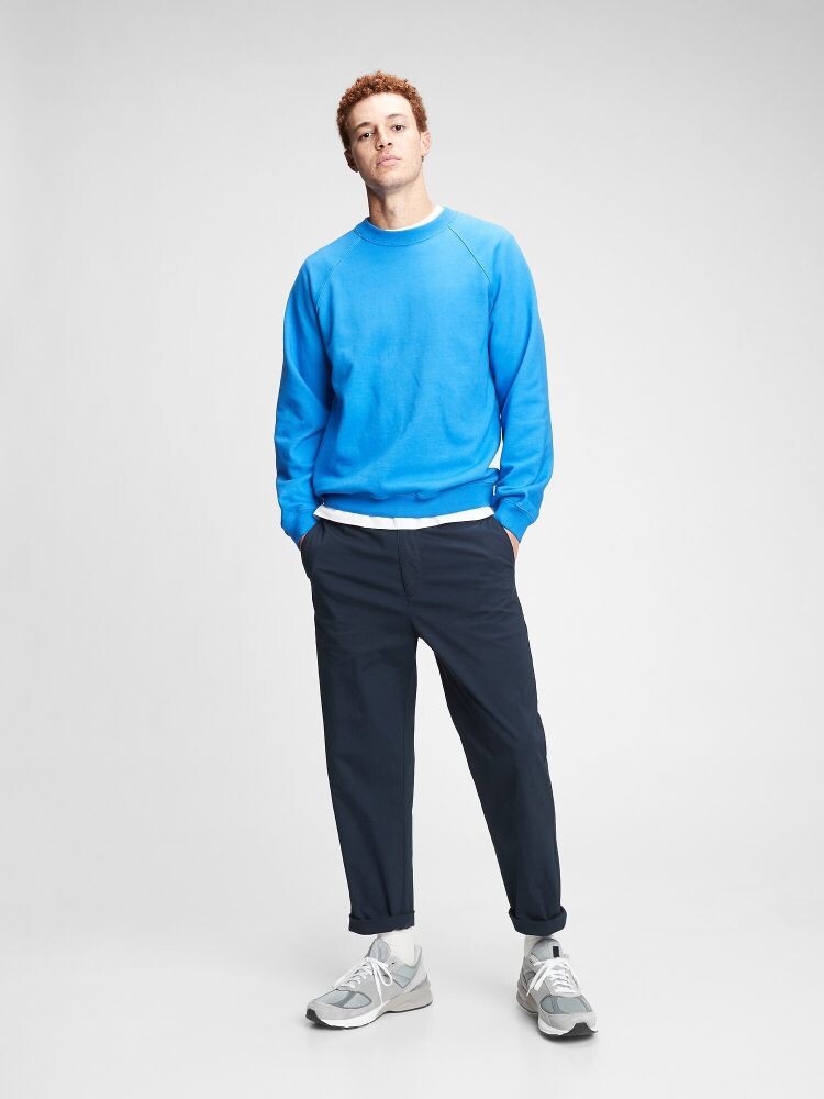 

Свободные зауженные брюки Gap, синий