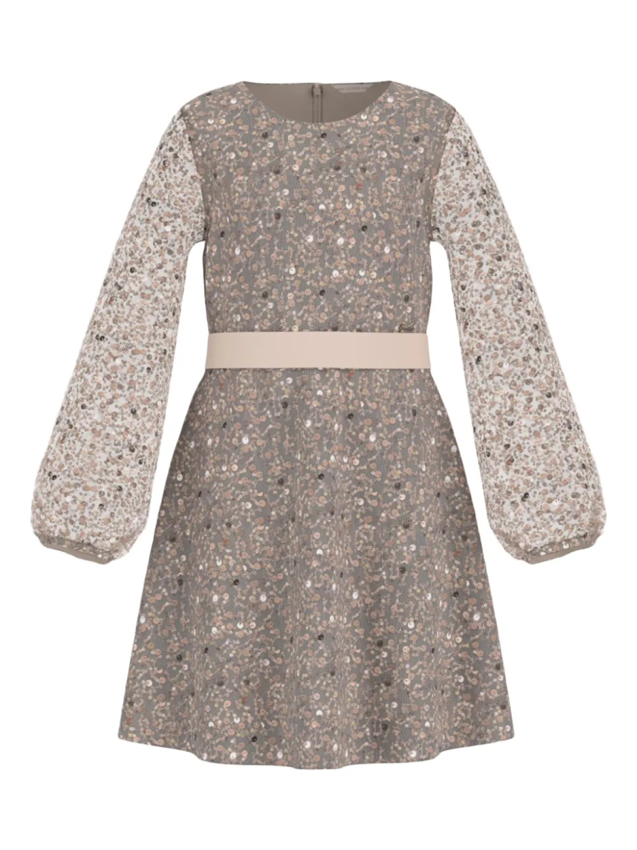 

Guess Kids детское платье с пайетками, серый