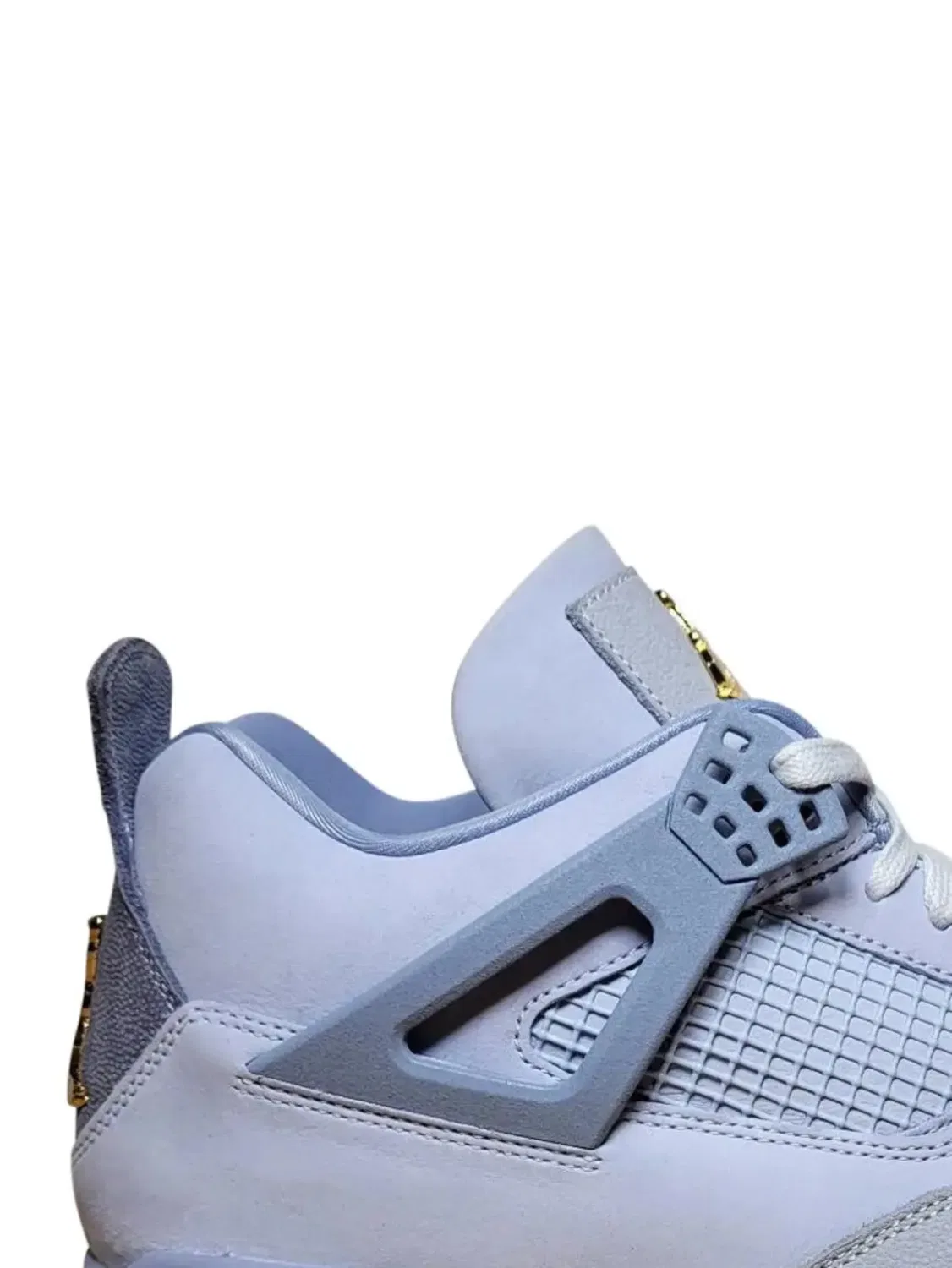 Кроссовки Air Jordan 4 Retro, голубой — фото 2