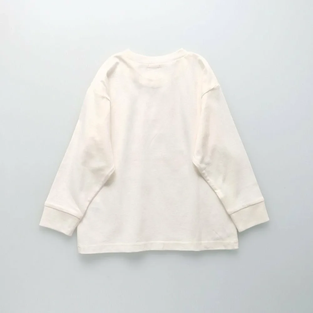 Футболка с длинными рукавами с различными графическими принтами Branshes, 94: Off-white_Favorite food — фото 4