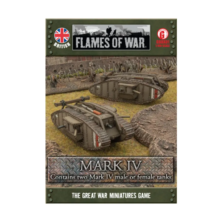 

Танк Марк IV, Flames of War - Great War - British (1:100)