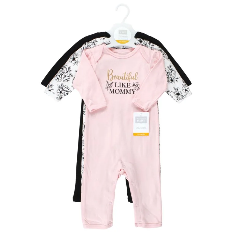 Мягкий хлопковый комбинезон для девочек Hudson Baby, Mom Dad Toile — фото 2
