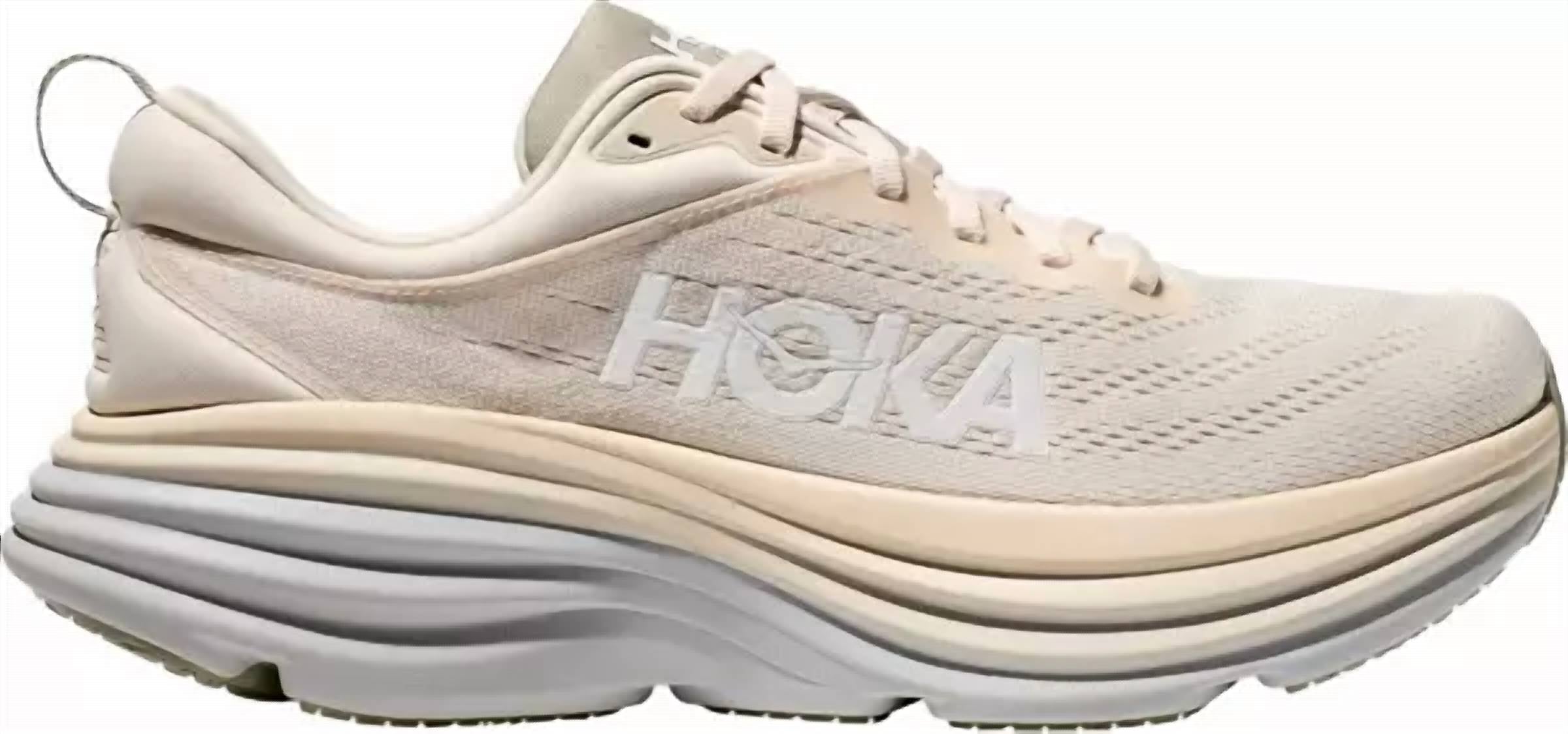 

Мужские кроссовки Bondi 8 цвета овсяного молока Hoka, цвет oatmilk