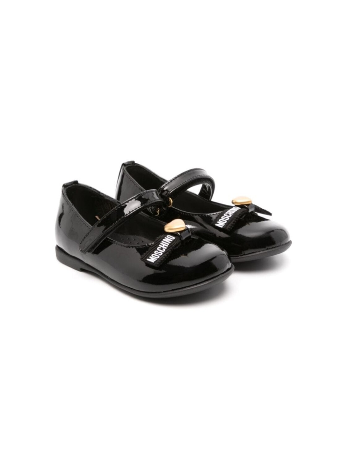 

Moschino Kids балетки с бантами, черный
