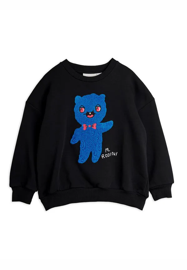 Унисекс толстовка alien из синели Mini Rodini, Black