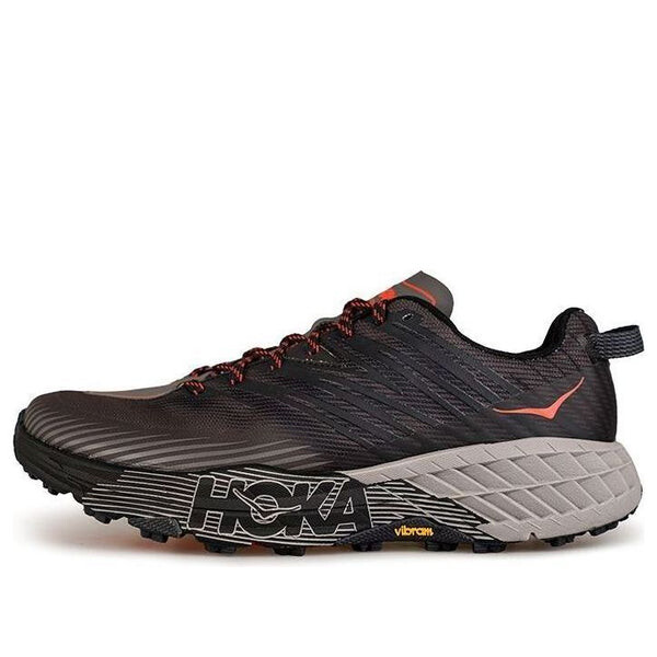 

Кроссовки speedgoat 4 wide 'dark gull grey' Hoka One One, черный