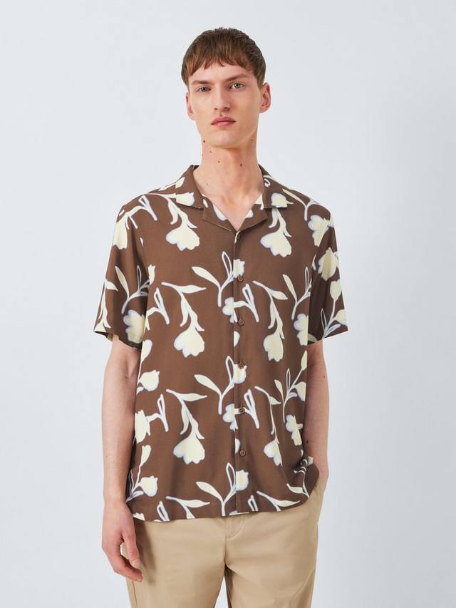 

Футболка Regular Fit с флуоресцентным цветочным принтом Kin, Friar Brown