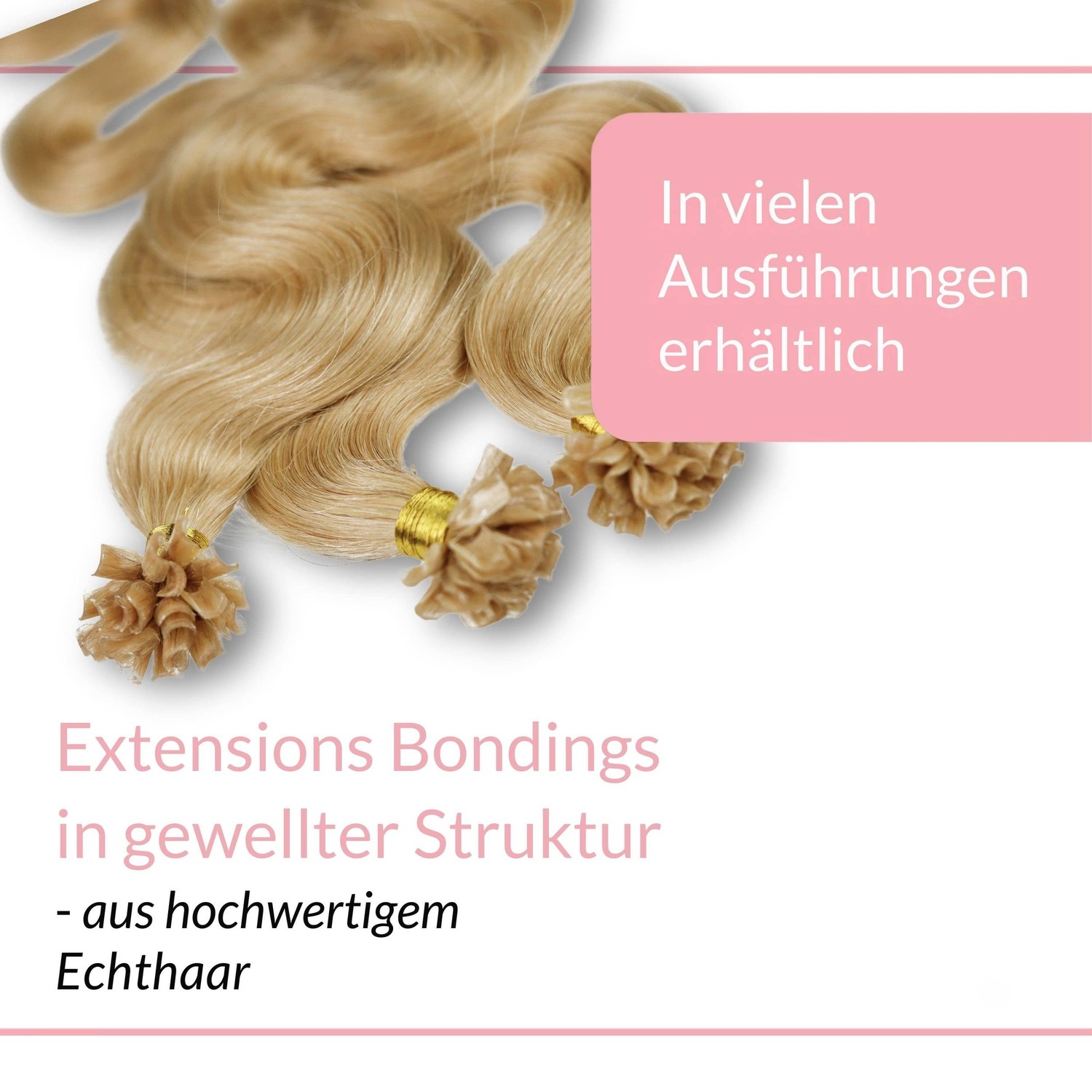 Накладные волосы bonding extensions echthaar #9/31 lichtblond gold-asch 0.5g Hair2Heart, 50cm, количество 25 шт. — фото 3