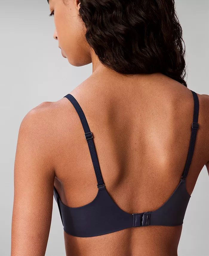 Женский бюстгальтер Perfectly Fit Wireless T-Shirt Bra QF8013 Calvin Klein, синий — фото 2