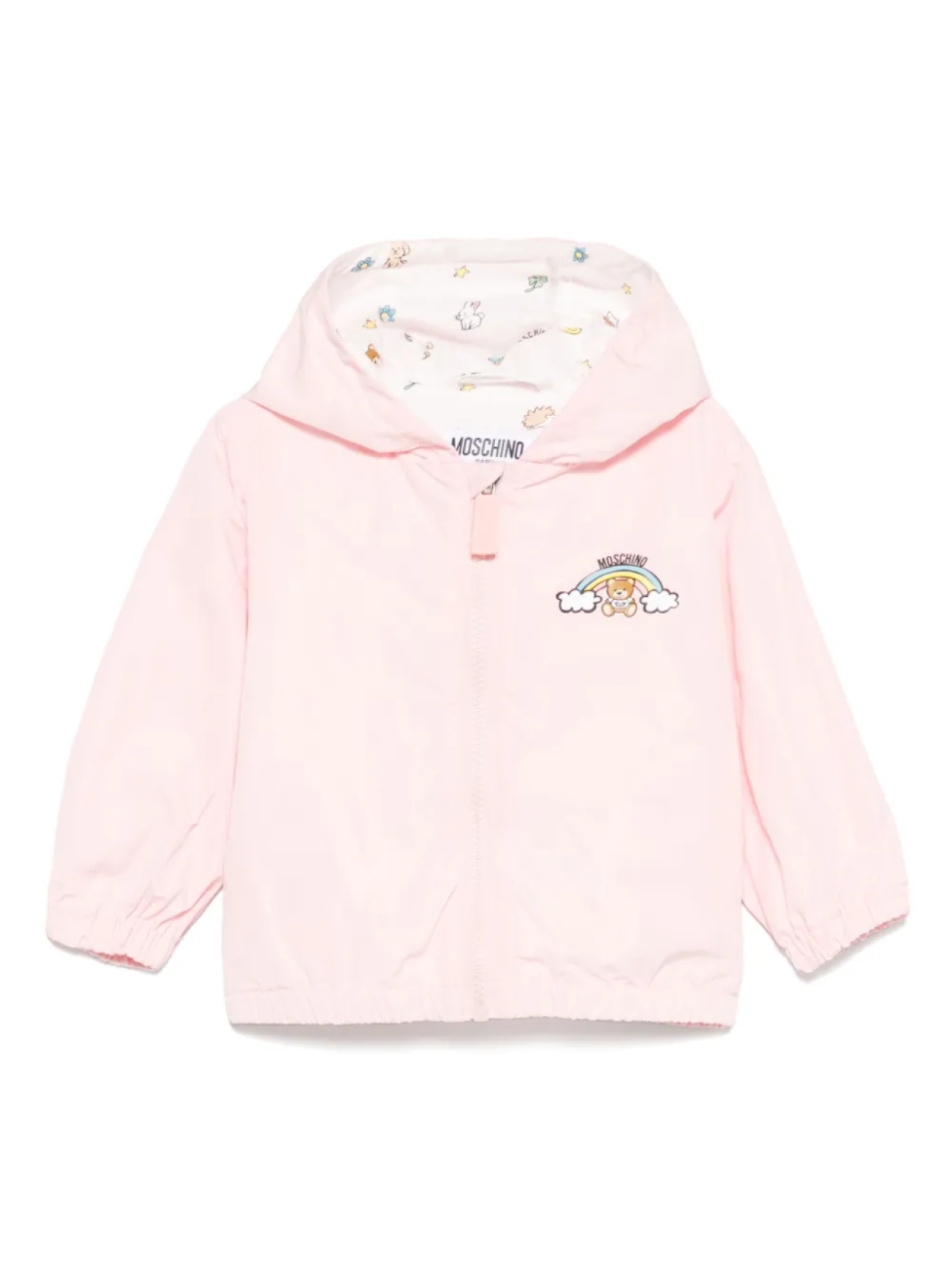 

Moschino Kids непромокаемая куртка Teddy Bear, розовый