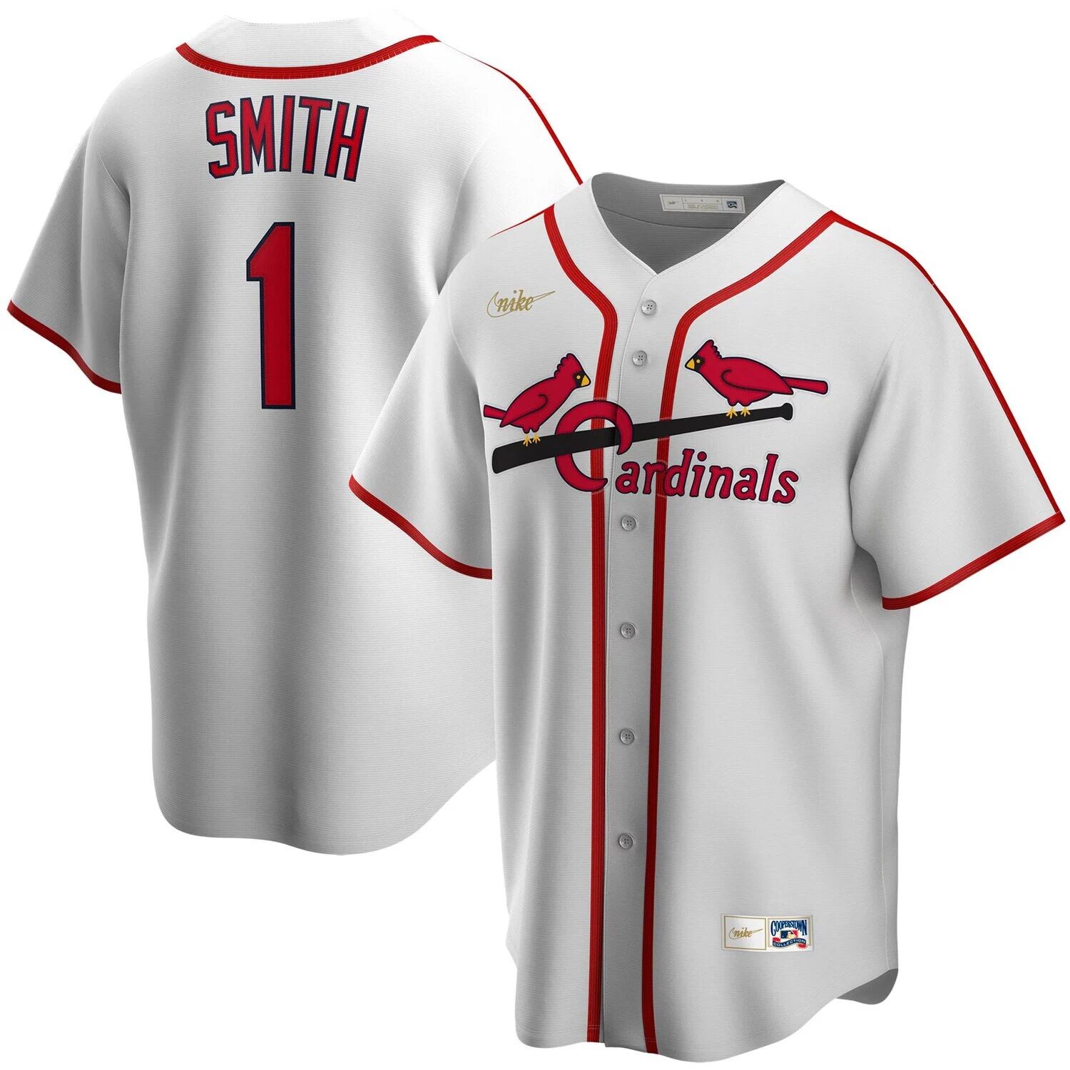 

Мужская белая майка игрока Ozzie Smith St. Louis Cardinals Home Cooperstown Collection Nike, Белый, Мужская белая майка игрока Ozzie Smith St. Louis Cardinals Home Cooperstown Collection Nike