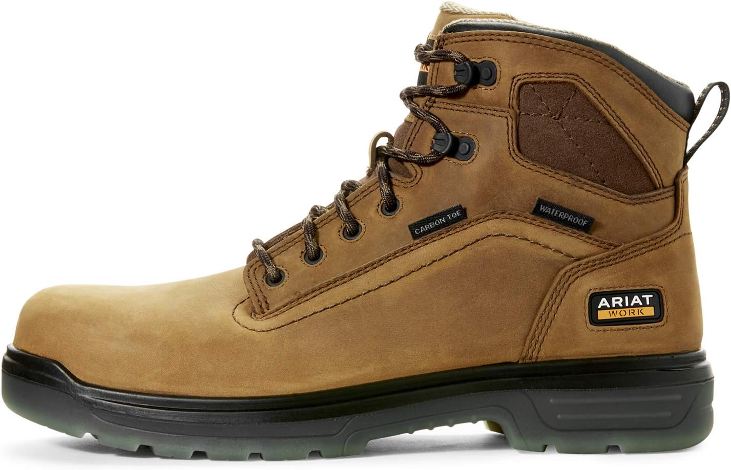 Мужские рабочие ботинки ARIAT Turbo 6” с водонепроницаемым верхом и углеродным носком - прочная кожа — фото 2