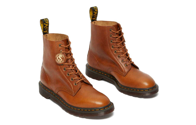Мужские ботинки Dr. Martens 1460 Pascal до щиколотки из зернистой кожи, коричневый — фото 3