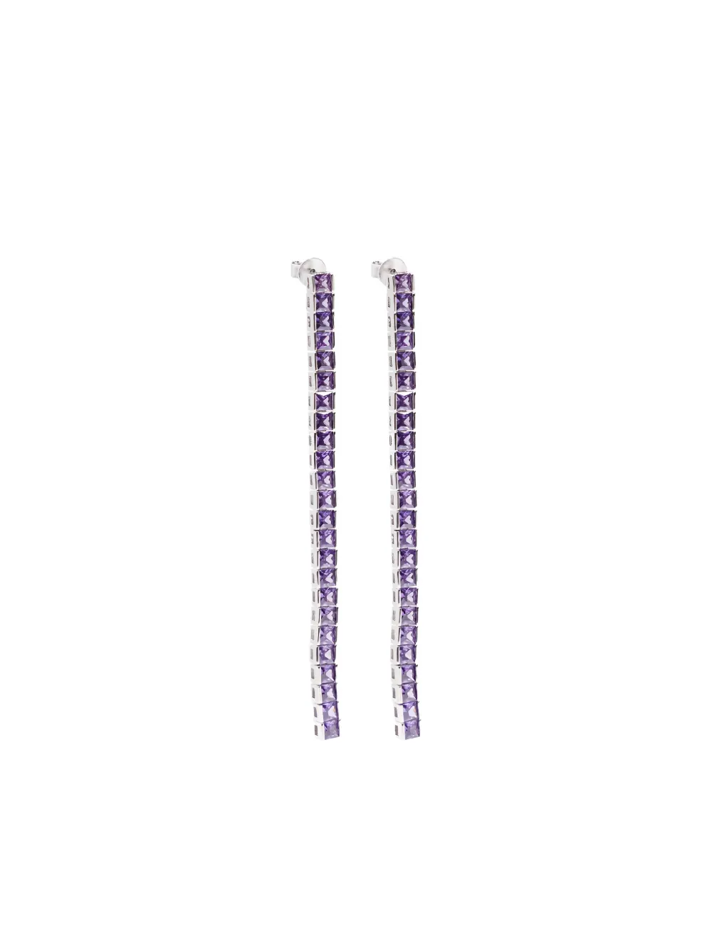 

Серьги «Теннисный квадрат» Izabel Display, серебряный
