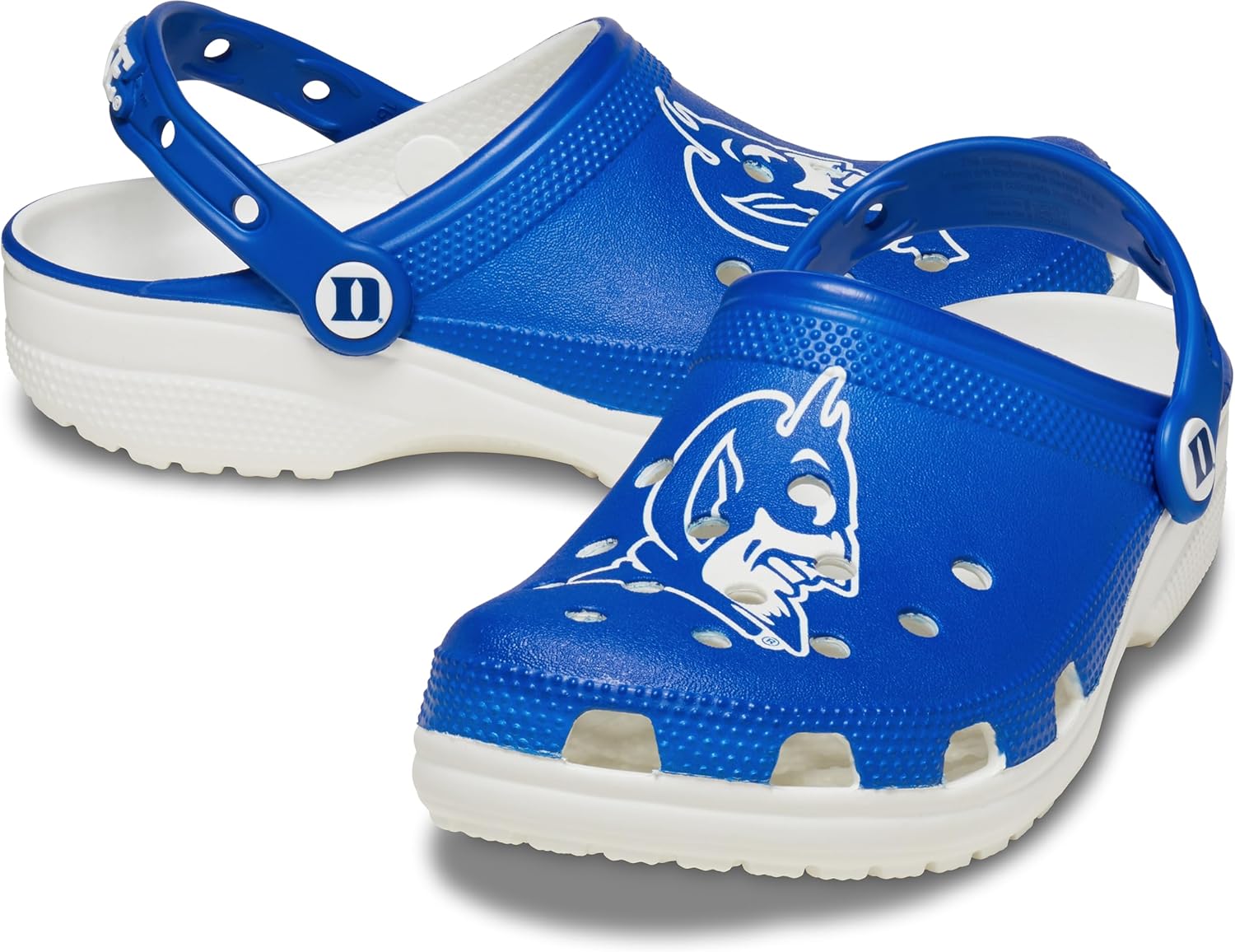 

Кроксы унисекс для взрослых Classic Collegiate, подарки Clemson, Clemson Tigers, подарки для футбола Crocs, Duke Univ
